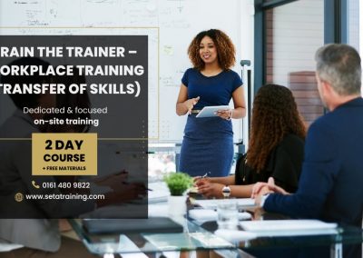 Train the Trainer – Workplace Training (Transfer of skills)